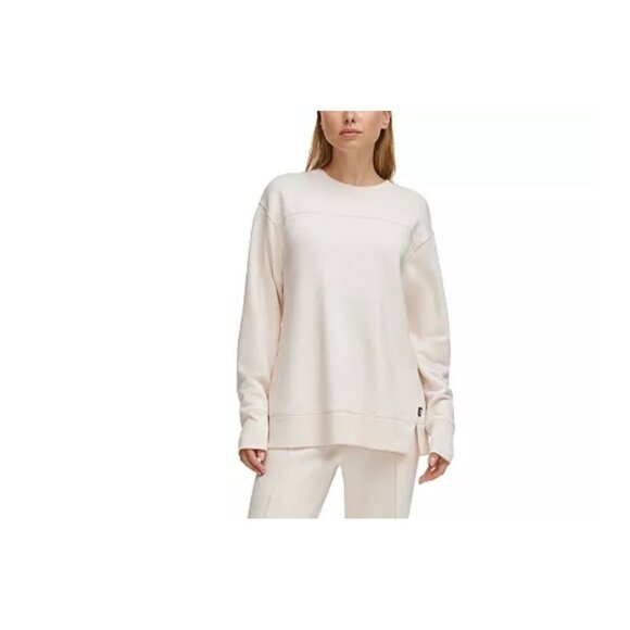 DKNY SPORT Women’s GREENWICH CREW NECK PULLOVER Sand Size M New - Picture 1 of 15